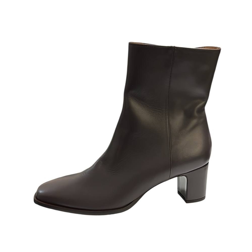 Jenni Kayne Leather Bobby Boots in Chocolate Size 40 - Picture 7 of 10